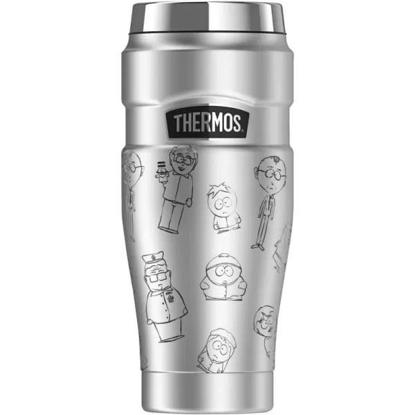 imageSouth Park Towelie THERMOS STAINLESS KING Stainless Steel Travel Tumbler Vacuum insulated ampamp Double Wall 16ozSOUTH PARK SKETCHED