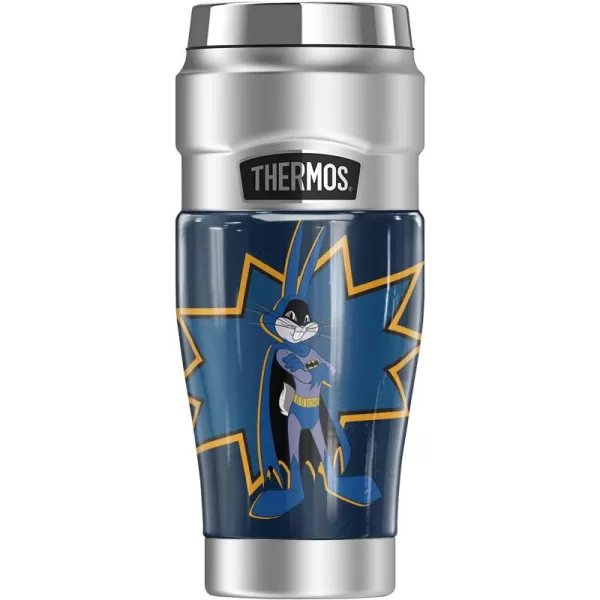 imageSpace Jam A New Legacy Batman Suit Bugs Bunny THERMOS STAINLESS KING Stainless Steel Travel Tumbler Vacuum insulated ampamp Double Wall 16ozBATMAN SUIT