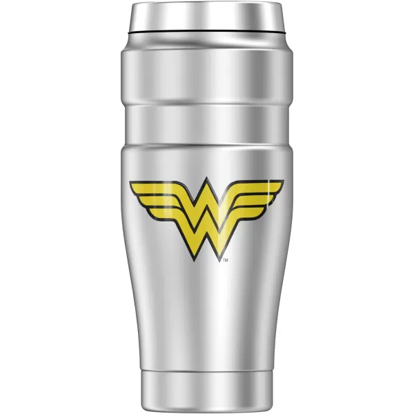 imageGreen Lantern Circle Logo THERMOS STAINLESS KING Stainless Steel Travel Tumbler Vacuum insulated ampamp Double Wall 16ozWonder Woman Logo