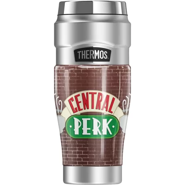 imageFriends Central Perk Coffee Logo THERMOS STAINLESS KING Stainless Steel Travel Tumbler Vacuum insulated ampamp Double Wall 16ozCENTRAL PERK BRICK WALL