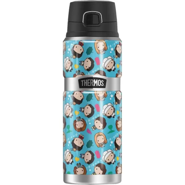 imageFriends Chibi Pattern THERMOS STAINLESS KING Stainless Steel Drink Bottle Vacuum insulated ampamp Double Wall 24oz