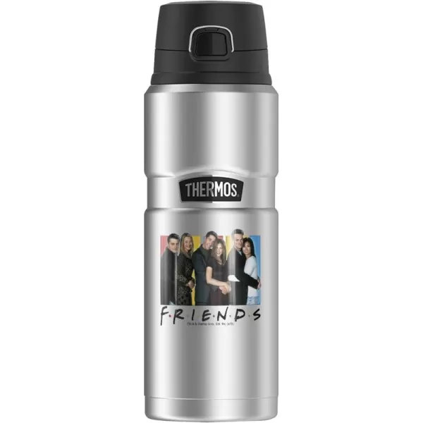 imageFriends Logo THERMOS STAINLESS KING Stainless Steel Drink Bottle Vacuum insulated ampamp Double Wall 24ozIts All About Friends