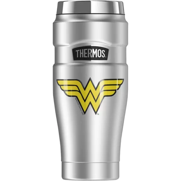 imageGreen Lantern Circle Logo THERMOS STAINLESS KING Stainless Steel Travel Tumbler Vacuum insulated ampamp Double Wall 16ozWonder Woman Logo