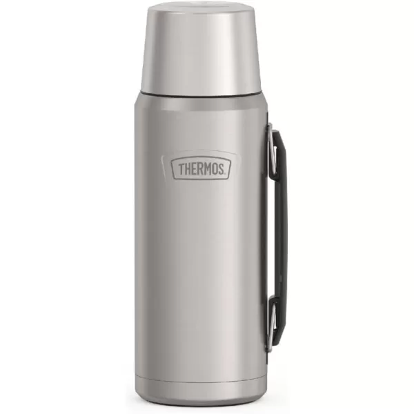 imageThermos ICON Series Stainless Steel Beverage Bottle Granite 40 ozMatte Stainless Steel