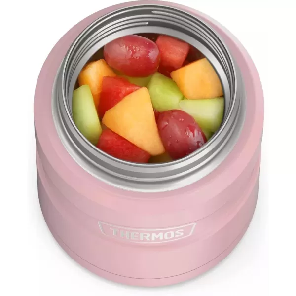 imageTHERMOS ICON VacuumInsulated Food Jar with Spoon 16 Ounce Matte Rose