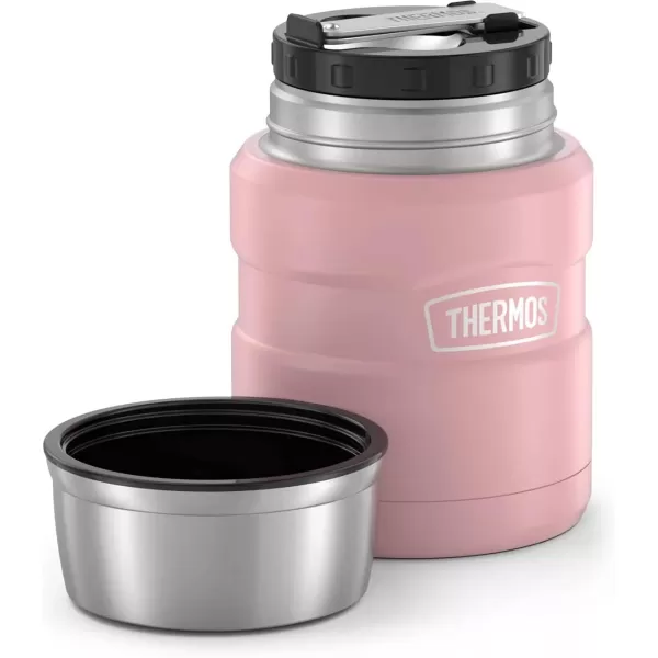 imageTHERMOS ICON VacuumInsulated Food Jar with Spoon 16 Ounce Matte Rose