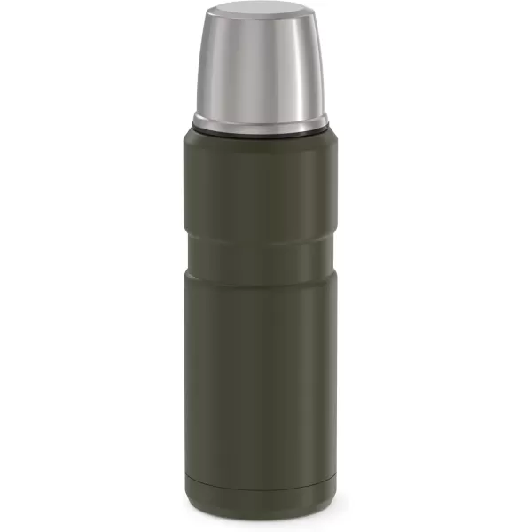 imageTHERMOS Stainless King VacuumInsulated Compact Bottle 16 Ounce Rustic RedArmy Green