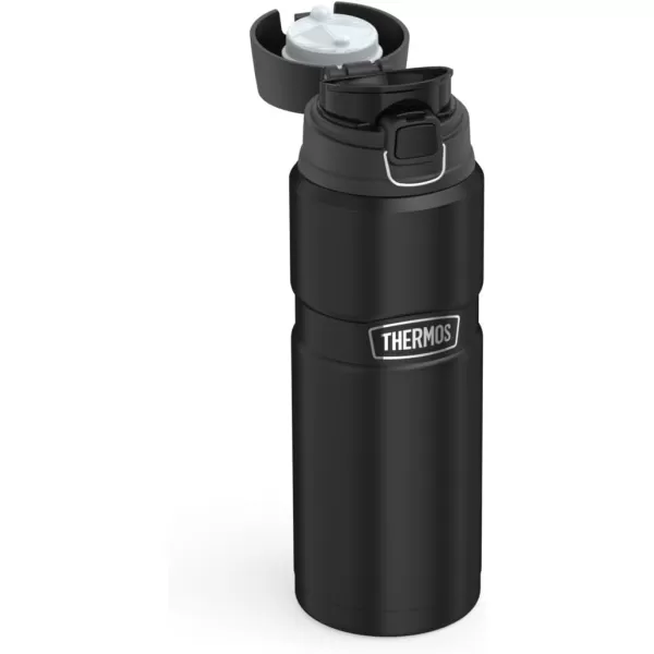 imageTHERMOS Stainless King VacuumInsulated Drink Bottle 24 Ounce Matte SteelMatte Black