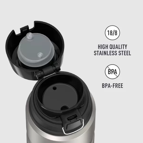 imageTHERMOS Stainless King VacuumInsulated Drink Bottle 24 Ounce Matte SteelMatte Steel