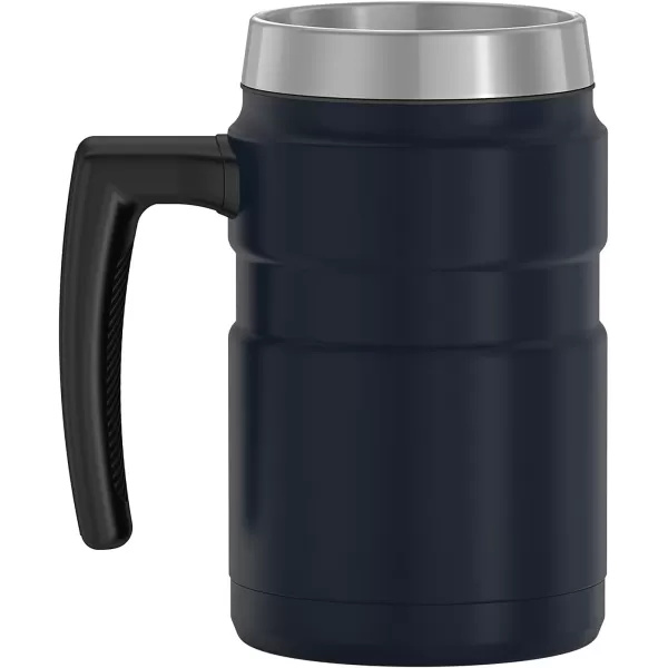 imageThermos Stainless King 16oz Desk Mug 16 Ounce Matte GreenMidnight Blue