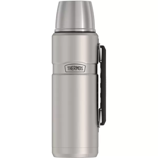 imageTHERMOS Stainless King VacuumInsulated Beverage Bottle 40 Ounce Rustic RedMatte Stainless Steel