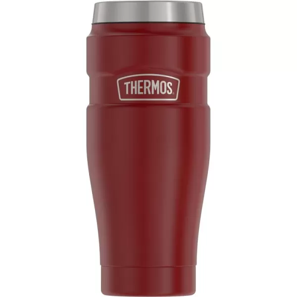 imageTHERMOS Stainless King VacuumInsulated Travel Tumbler 16 Ounce Rustic RedRustic Red