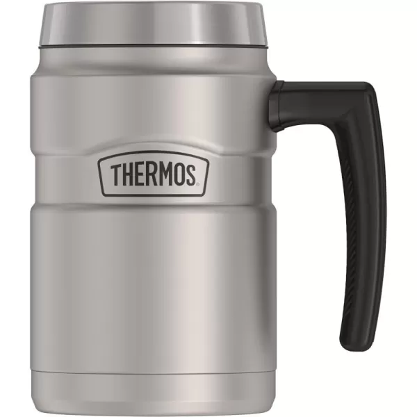 imageThermos Stainless King 16 Ounce Coffee Desk Mug Matte Steel