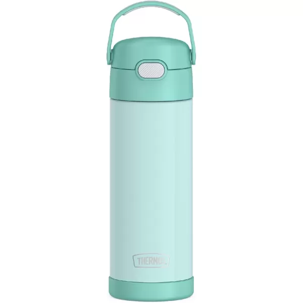 imageTHERMOS FUNTAINER 16 Ounce Stainless Steel Vacuum Insulated Bottle with Wide Spout Lid Wavy Checkers OrangeMint