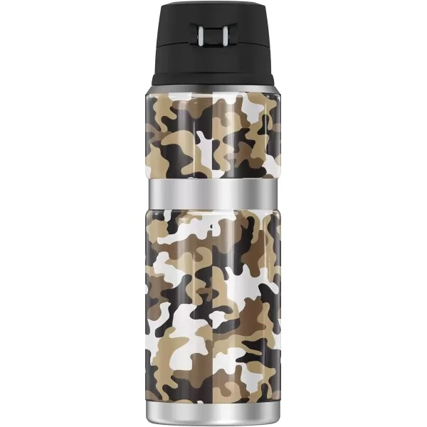 imageTHERMOS Vanderbilt University OFFICIAL Camo STAINLESS KING Stainless Steel Drink Bottle Vacuum insulated ampamp Double Wall 24ozVANDERBILT UNIVERSITY