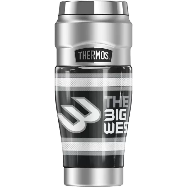 imageTHERMOS The Big West OFFICIAL Big West Jersey Stripes Black STAINLESS KING Stainless Steel Travel Tumbler Vacuum insulated ampamp Double Wall 16ozBIG WEST JERSEY STRIPES BLACK