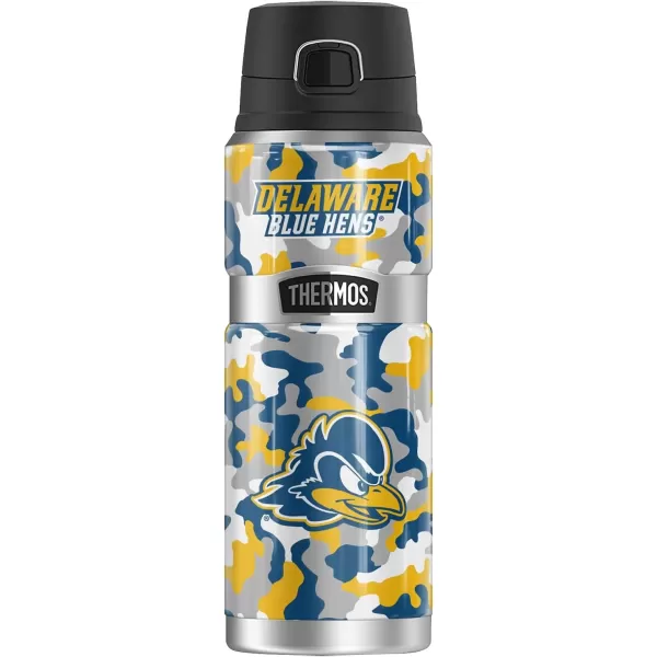 imageTHERMOS University of Delaware OFFICIAL Camo STAINLESS KING Stainless Steel Drink Bottle Vacuum insulated ampamp Double Wall 24ozUNIVERSITY OF DELAWARE