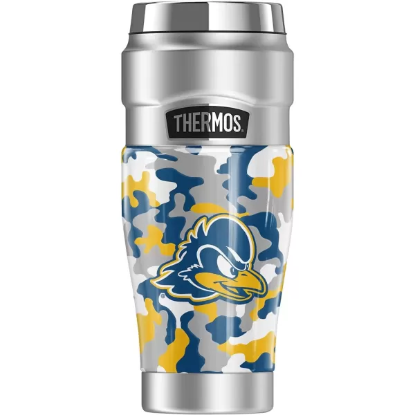 imageTHERMOS University of Delaware OFFICIAL Camo STAINLESS KING Stainless Steel Travel Tumbler Vacuum insulated ampamp Double Wall 16ozUNIVERSITY OF DELAWARE