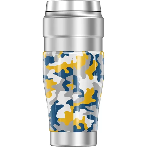 imageTHERMOS University of Delaware OFFICIAL Camo STAINLESS KING Stainless Steel Travel Tumbler Vacuum insulated ampamp Double Wall 16ozUNIVERSITY OF DELAWARE