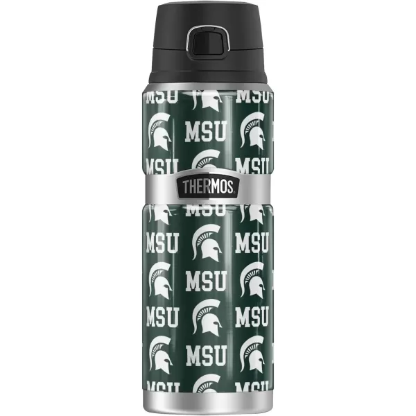 imagePurdue University Logo Pattern THERMOS STAINLESS KING Stainless Steel Drink Bottle Vacuum insulated ampamp Double Wall 24ozMICHIGAN STATE UNIVERSITY