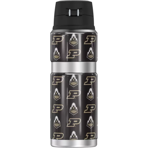 imagePurdue University Logo Pattern THERMOS STAINLESS KING Stainless Steel Drink Bottle Vacuum insulated ampamp Double Wall 24ozPURDUE UNIVERSITY