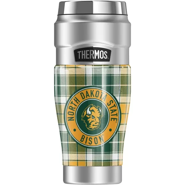 imagePurdue University Plaid THERMOS STAINLESS KING Stainless Steel Travel Tumbler Vacuum insulated ampamp Double Wall 16ozNORTH DAKOTA STATE UNIVERSITY