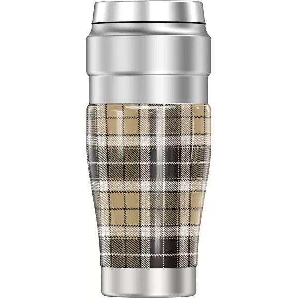 imagePurdue University Plaid THERMOS STAINLESS KING Stainless Steel Travel Tumbler Vacuum insulated ampamp Double Wall 16ozPURDUE UNIVERSITY