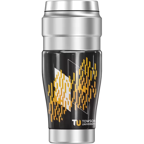 imagePurdue University Plaid THERMOS STAINLESS KING Stainless Steel Travel Tumbler Vacuum insulated ampamp Double Wall 16ozTowson University Official Yellow Checker