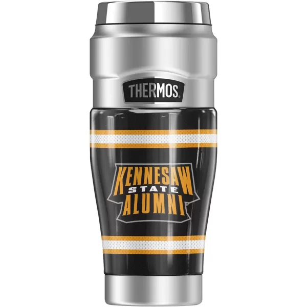 imageTHERMOS Purdue University Alumni STAINLESS KING Stainless Steel Travel Tumbler Vacuum insulated ampamp Double Wall 16ozKENNESAW STATE UNIVERSITY