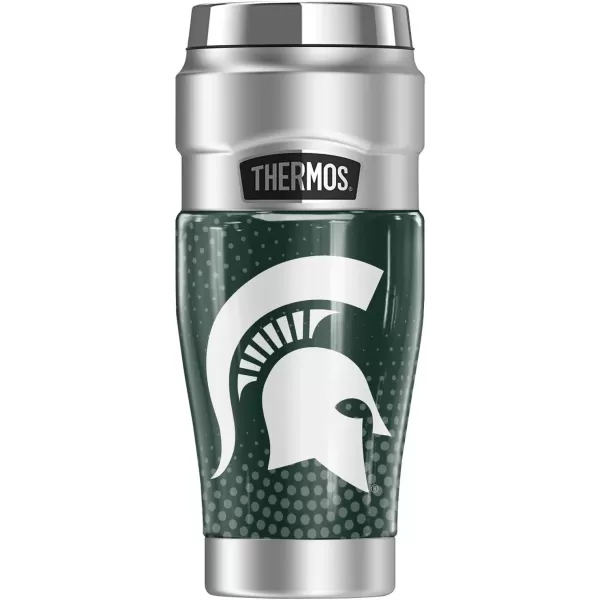 imageTHERMOS Purdue University Radial Dots STAINLESS KING Stainless Steel Travel Tumbler Vacuum insulated ampamp Double Wall 16ozMICHIGAN STATE UNIVERSITY