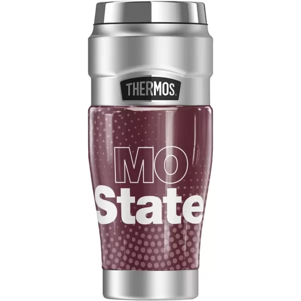 imageTHERMOS Purdue University Radial Dots STAINLESS KING Stainless Steel Travel Tumbler Vacuum insulated ampamp Double Wall 16ozMissouri State University Official Radial Dots