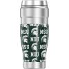 imageTHERMOS Michigan State University Logo Pattern STAINLESS KING Stainless Steel Travel Tumbler Vacuum insulated ampamp Double Wall 16ozMICHIGAN STATE UNIVERSITY