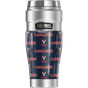 imageTHERMOS Michigan State University Logo Pattern STAINLESS KING Stainless Steel Travel Tumbler Vacuum insulated ampamp Double Wall 16ozUNIVERSITY OF VIRGINIA