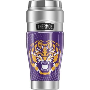 imageTHERMOS LSU Tigers Tiger Stripes STAINLESS KING Stainless Steel Travel Tumbler Vacuum insulated ampamp Double Wall 16ozLOUSIANA STATE UNIVERSITY MASCOT TIGER FACE