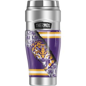 imageTHERMOS LSU Tigers Tiger Stripes STAINLESS KING Stainless Steel Travel Tumbler Vacuum insulated ampamp Double Wall 16ozLOUSIANA STATE UNIVERSITY TORN TIGER