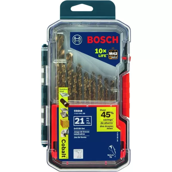 21 pc. Drill Bit Set