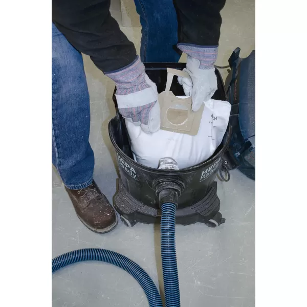BOSCH VB140F 5-Pack Fleece Filter Bag for use with VAC140 Dust Extractor, 14-Gallon , White
