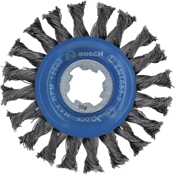 Carbon Steel Wire Wheel Full Cable Knotted 4-1/2 In.