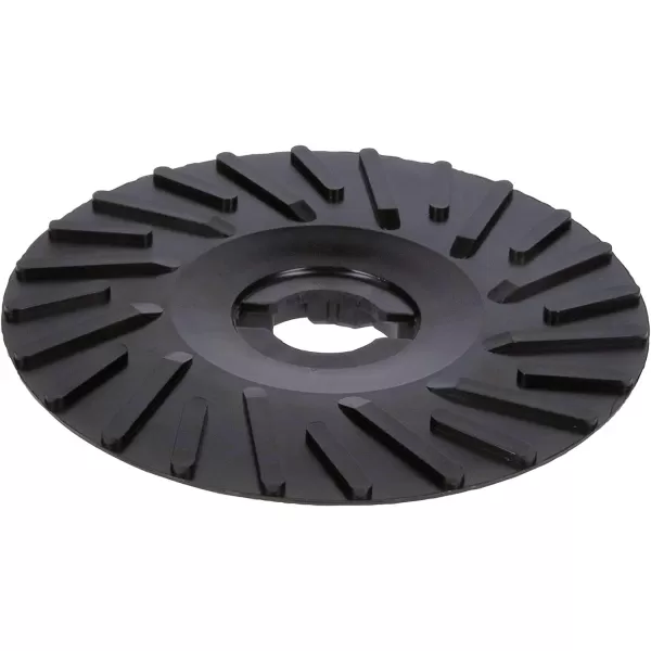 BOSCH MGX0450 4-1/2 In. X-LOCK Backing Pad with X-LOCK Clip - Medium Hardness, Use with Fiber Discs, for Applications in Metal Surface Finishing, Weld Blending, Rust Removal, Black