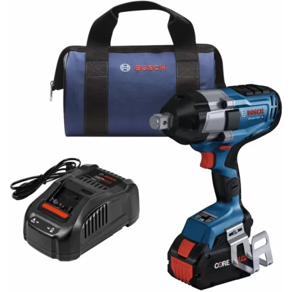 BOSCH GDS18V-770CN PROFACTOR™ 18V Connected-Ready 3/4 In. Impact Wrench with Friction Ring and Thru-Hole 