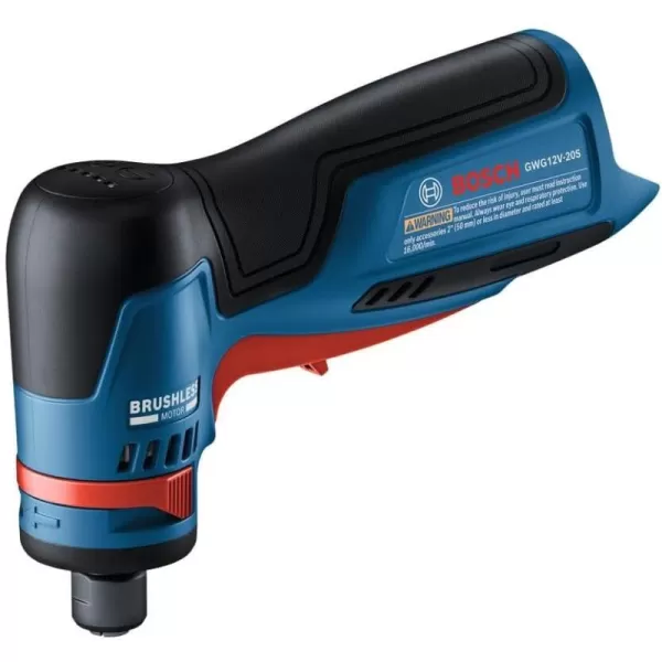 BOSCH GWG12V-20SB23 12V Max Brushless 1/4 In. Right Angle Die Grinder Kit with  3.0 Ah Batteries