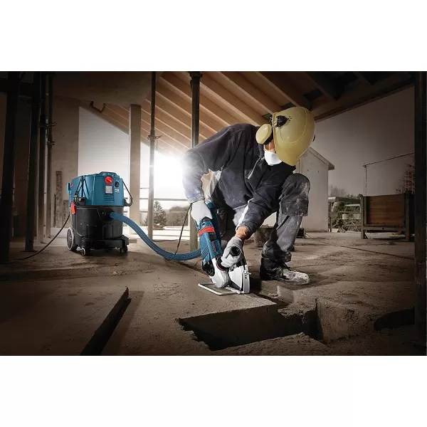 BOSCH 9 Gallon Dust Extractor with Auto Filter Clean and HEPA Filter VAC090AH VAC011 Vacuum Cleaner Wand Kit, Black