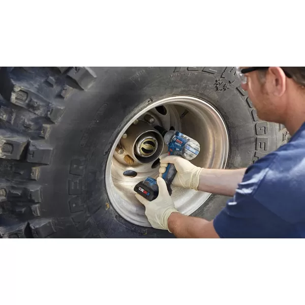 BOSCH GDS18V-330CN 18V Brushless Connected-Ready 1/2 In. Mid-Torque Impact Wrench with Friction Ring and Thru-Hole 