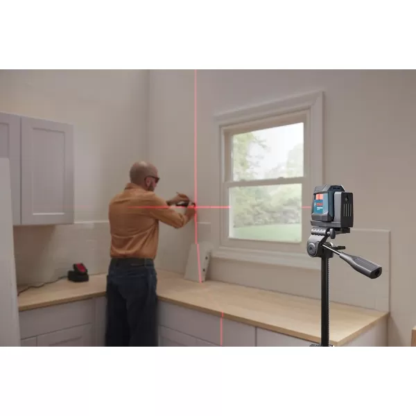 BOSCH GLL50-20 Cross Line Laser, Self Leveling, 50ft Range and Magnetic Laser Mount