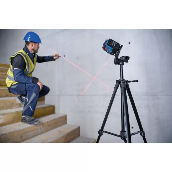 BOSCH GLL50-20 Cross Line Laser, Self Leveling, 50ft Range and Magnetic Laser Mount