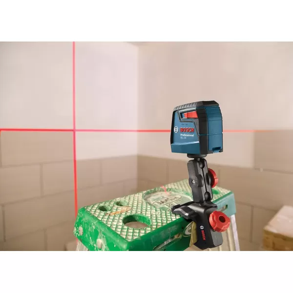 BOSCH GLL50-20 Cross Line Laser, Self Leveling, 50ft Range and Magnetic Laser Mount