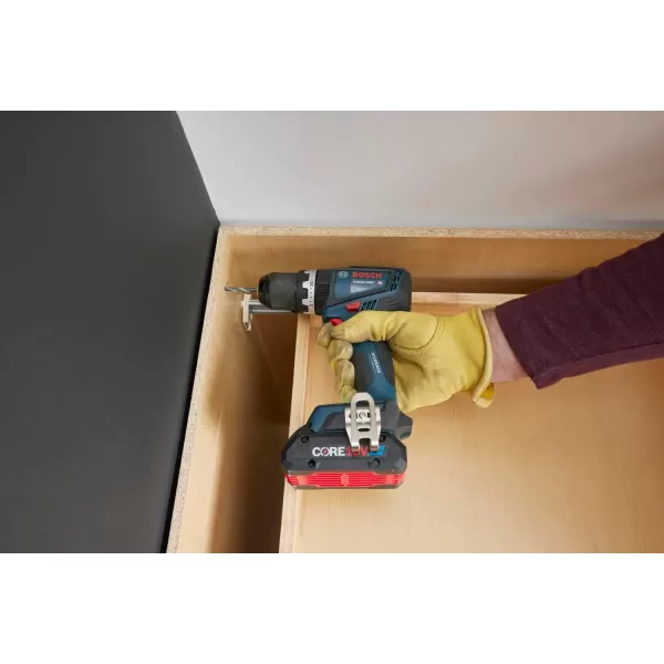 BOSCH GSB18V-800CB24 1/2 In. Brushless Connected-Ready Hammer Drill/Driver Kit with  CORE18V® 4 Ah Advanced Power Battery