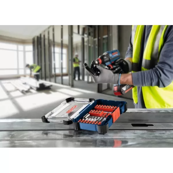 BOSCH SDMS48 48-Piece Assorted Impact Tough Screwdriving Custom Case System Set for Screwdriving Applications