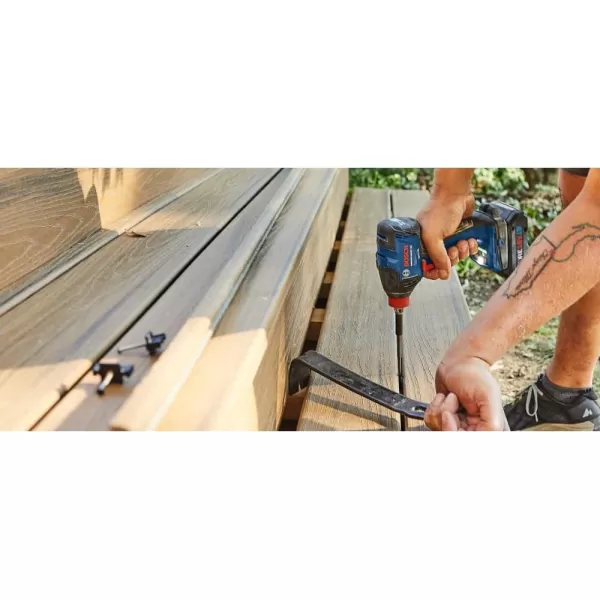 Bosch GDX18V-1860CB15-RT 18V Freak Brushless Lithium-Ion 1/4 in. and 1/2 in. Cordless Connected-Ready Impact Driver Kit  