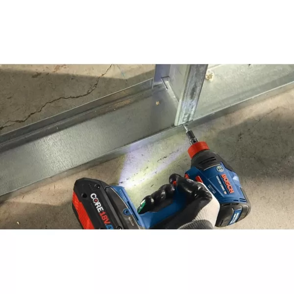 Bosch GDX18V-1860CB15-RT 18V Freak Brushless Lithium-Ion 1/4 in. and 1/2 in. Cordless Connected-Ready Impact Driver Kit  